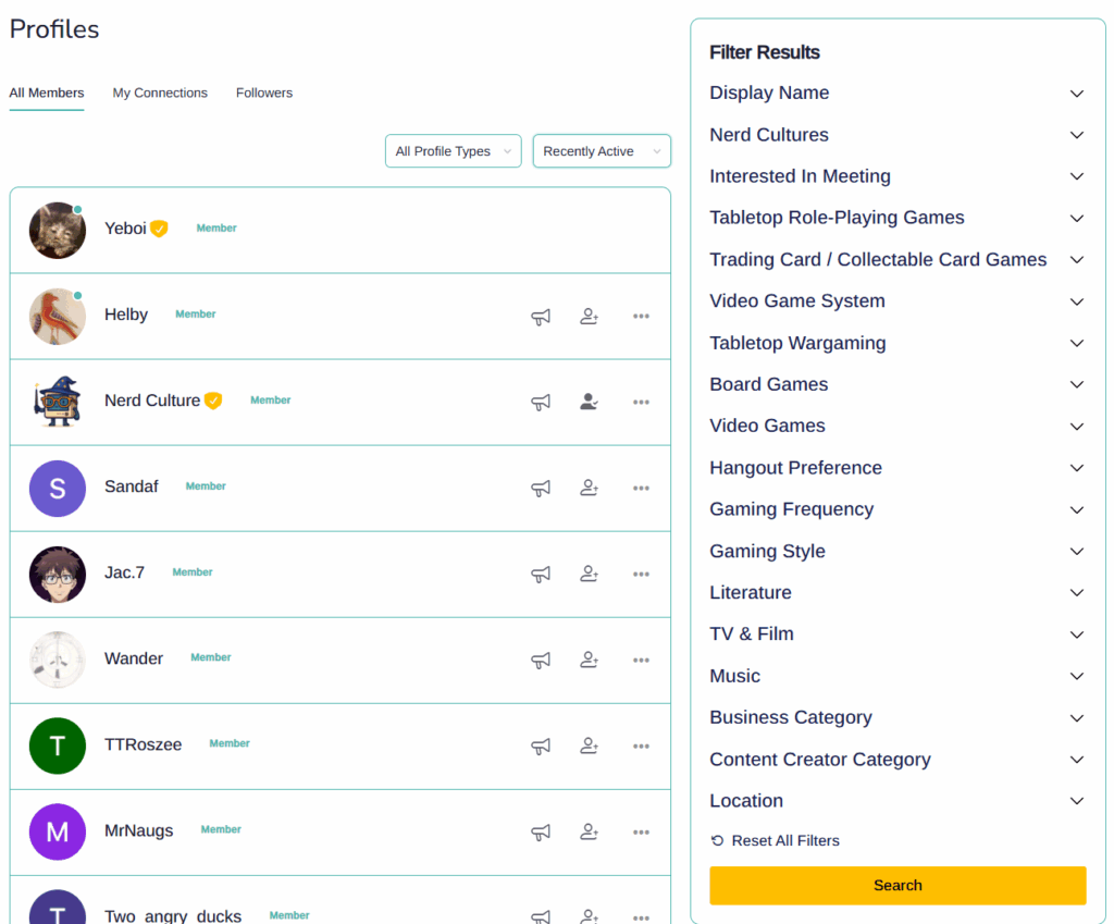 member search updated 5050
