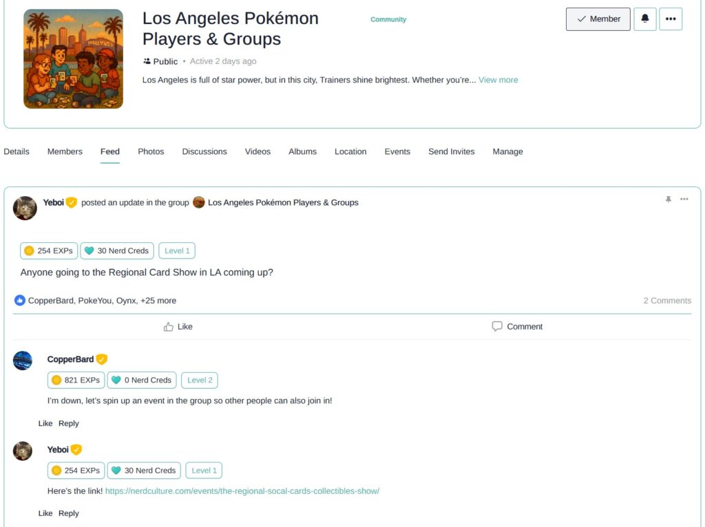 tcg social details